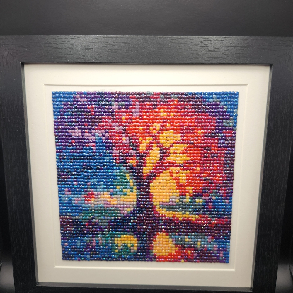 Vibrant Tree of Life Framed Diamond Art